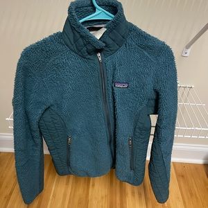 Patagonia teal zip up jacket